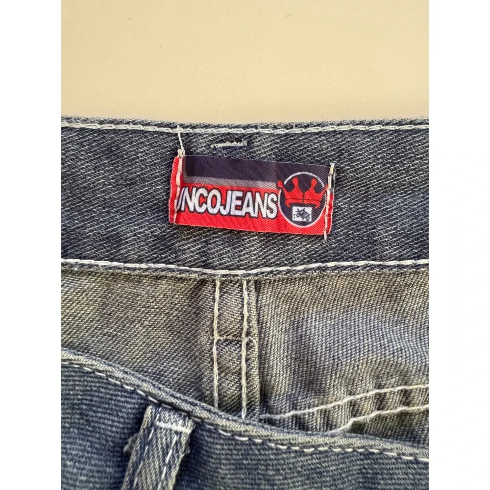 Y2K JNCO Graffiti Collection Jeans Mens 33x29 Blue Vintage Wide Leg Baggy Denim